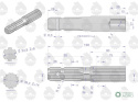 Końcówka WOM 540 obr. C-385 ORYGINAŁ URSUS