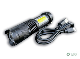 Latarka uniwersalna ładowana USB z funkcją POWER BANK 2200mAh XPS 300 lm Teger