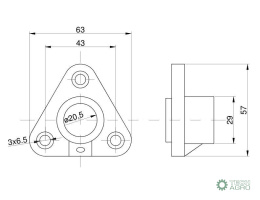 Obudowa 504519 800431.2 Dominator Claas