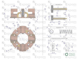 Szczotkotrzymacz rozrusznika 1447834M91 MF-4 Nowy Typ EXPOM KWIDZYN eu