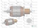Wirnik rozrusznika 1447834M91. 16.907.753 MF-4 Nowy Typ EXPOM KWIDZYN eu