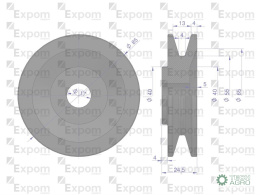 Koło pasowe alternatora 7017732M1 MF3 Nowy Typ EXPOM KWIDZYN eu