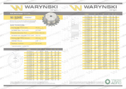 Koło zębate hartowane z kołnierzem 24B-1 (R1 1.1/2) Z-9 Waryński