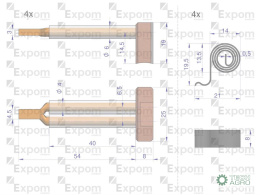 Komplet szczotek ze sprężynami rozrusznika MS175EX Nowy Typ EXPOM KWIDZYN eu