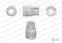 Nasadka sześciokątna 3/4". 17 mm. CrV50BV30. DIN 3124. Waryński