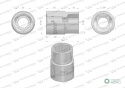 Nasadka sześciokątna 3/4". 23 mm. CrV50BV30. DIN 3124. Waryński