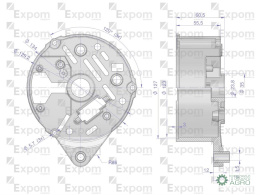 Pokrywa tylna alternatora AX230000 AX260000EX C-330 C-360 Nowy Typ EXPOM KWIDZYN eu