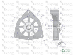 Tarcza pokrywa przednia alternatora EX230000 C-330 C-360 EXPOM KWIDZYN eu