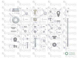 Zestaw montażowy alternatora EX257000 A120 Bizon EXPOM KWIDZYN eu