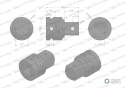 Adapter do kluczy udarowych 3/4 na 1" Waryński