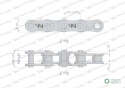 Łańcuch 083-1 (R1 1/2 x 3/16) 5 m zastosowanie Siewnik Kukurydzy Waryński