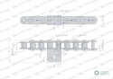Łańcuch C10B (R1 5/8) przenośnika Kombajnu do Porzeczek Waryński (sprzedawane po 100m)