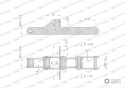 Łańcuch podajnika CA550 łapka F1/SD co 4 ogniwa 5m Waryński