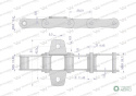 Łańcuch podajnika S32 łapka K1 co 6 ogniwa 5m Waryński
