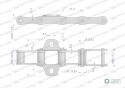 Łańcuch podajnika S45 łapka K1 co 4 ogniwa 5m Waryński