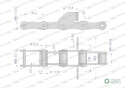 Łańcuch podajnika S55 łapka SD co 6 ogniwa 5m Waryński