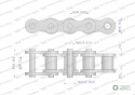 Łańcuch rolkowy 12BHF3. 515. RE425 (3/4 - 13.5) 5m Waryński