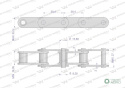 Łańcuch rolkowy 38.4VB 5m Waryński