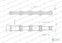 Łańcuch rolkowy L208A-32PZ zastosowanie Claas 678194. 678194.0. 0006781940 Waryński