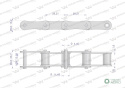 Łańcuch rolkowy S32 5m Waryński