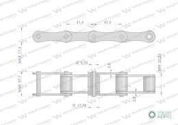 Łańcuch rolkowy S55 5m Waryński