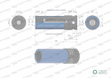 Nasadka udarowa 1/2 z magnesem do felg aluminiowych. 17mm. Waryński