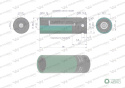 Nasadka udarowa 1/2 z magnesem do felg aluminiowych. 19mm. Waryński