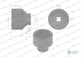 Nasadka udarowa sześciokątna 3/4
