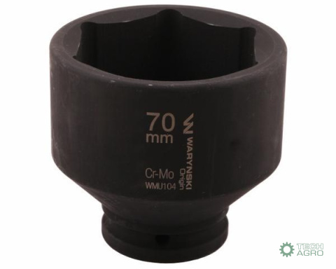 Nasadka udarowa sześciokątna 3/4". 70 mm. CrMo. DIN 3129. Waryński Nasadka udarowa sześciokątna 3/4". 70 mm. CrMo. DIN 3129. Waryński