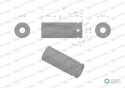 Nasadka udarowa sześciokątna długa 1/2". 21 mm. CrMo. DIN 3129. Waryński