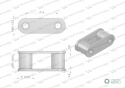 Ogniwo łańcucha CA550 Waryński ( sprzedawane po 5 )