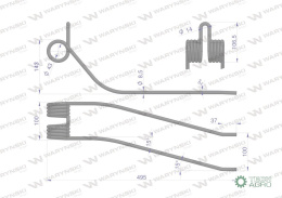 Palec zgrabiarka zastosowanie Kuhn WARYŃSKI W-57701700