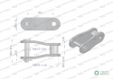 Półogniwo łańcucha CA2060H Waryński ( sprzedawane po 5 )