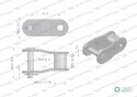 Półogniwo łańcucha CA557 Waryński ( sprzedawane po 5 )