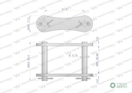 Zamek łańcucha S55 Waryński ( sprzedawane po 5 )