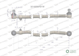 Drążek kierowniczy 1270mm 3216556R91 WARYŃSKI