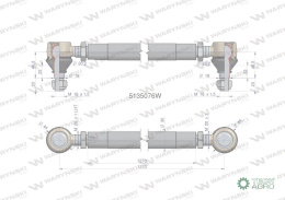 Drążek kierowniczy 1370mm 5135076 WARYŃSKI