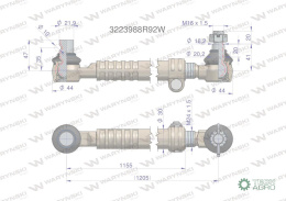 Drążek kierowniczy 3223988R92W WARYŃSKI