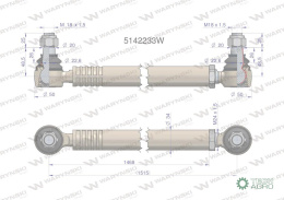 Drążek kierowniczy 5142233 WARYŃSKI