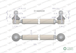 Drążek kierowniczy 5142245 WARYŃSKI