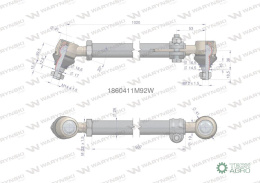 Drążek kierowniczy 937mm 1860411M92 WARYŃSKI