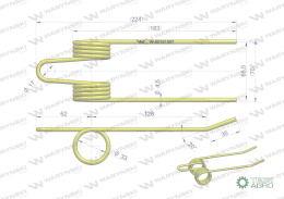 Palec podbieracza zastosowanie NEW HOLLAND 80161367 Waryński