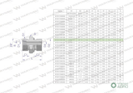 Przyłączka hydrauliczna BB (XGE) M16x1.5 10L x 1/2