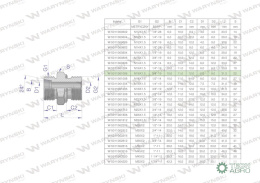 Przyłączka hydrauliczna BB (XGE) M16x1.5 10L x 3/8