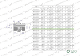 Przyłączka hydrauliczna BB (XGE) M18x1.5 12L x 1/2