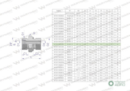 Przyłączka hydrauliczna BB (XGE) M18x1.5 12L x 3/8