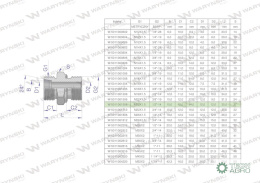 Przyłączka hydrauliczna BB (XGE) M22x1.5 15L x 1/2