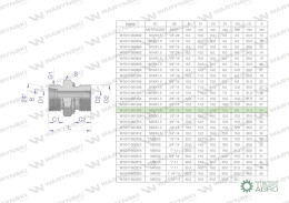 Przyłączka hydrauliczna BB (XGE) M22x1.5 15L x 3/8