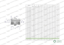 Przyłączka hydrauliczna BB (XGE) M45x2 35L x 1 1/4