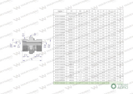 Przyłączka hydrauliczna BB (XGE) M52x2 42L x 1 1/4